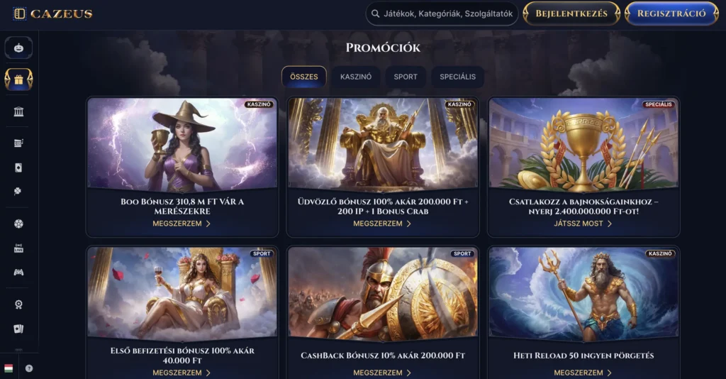 Használd ki a bónuszokat a Cazeus online kaszinóban!