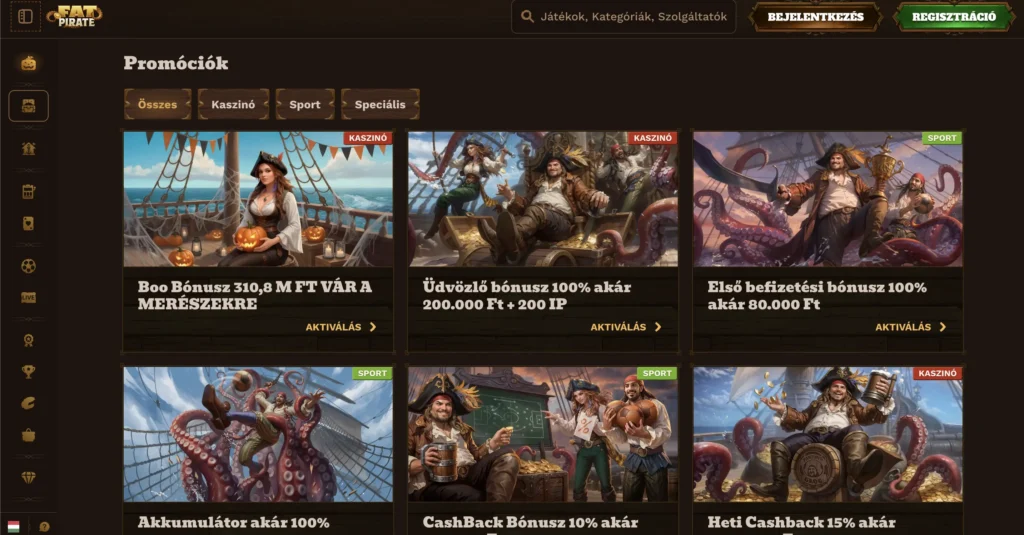 használd ki a fat pirate bónuszokat a klasszino.com-on