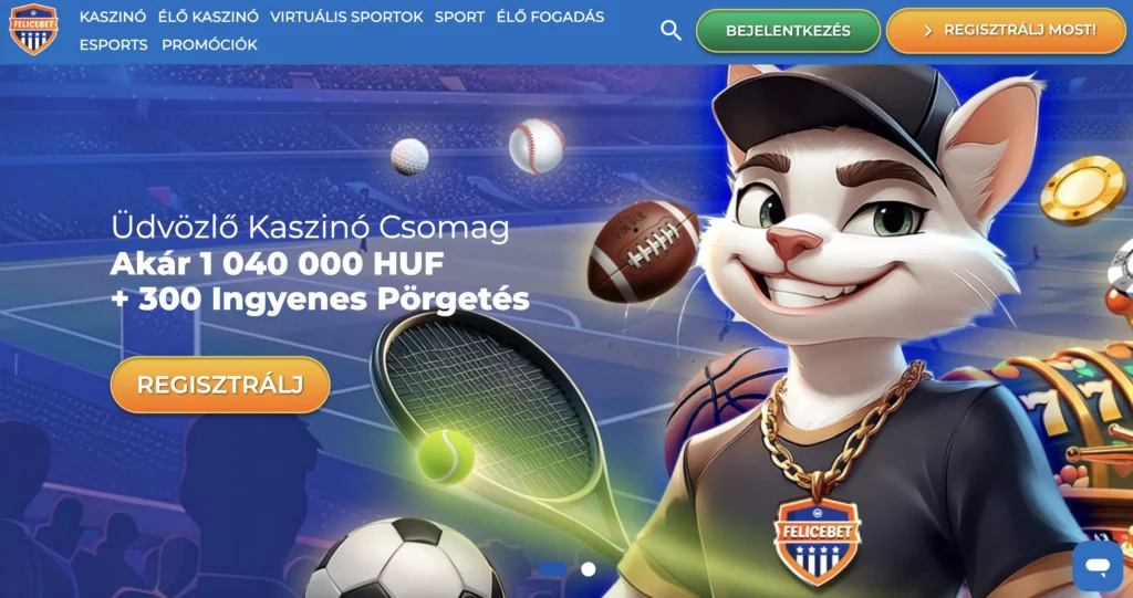 Játssz a Felicebet online kaszinóban a klasszino.com-on keresztül!