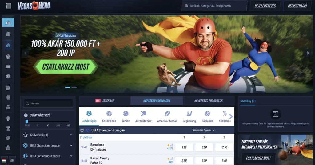 próbáld ki a vegashero kaszinót a klasszino.com-on