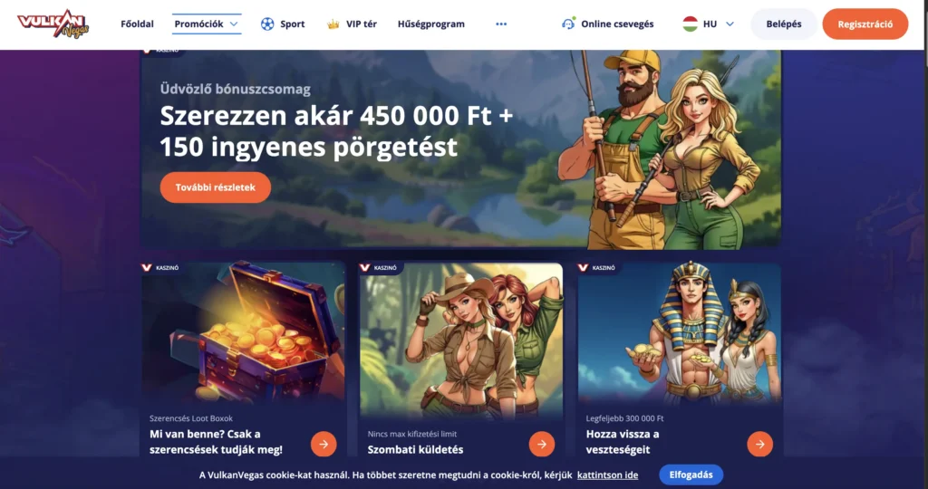 használd ki a vulkan vegas bónuszokat a klasszino.com-on