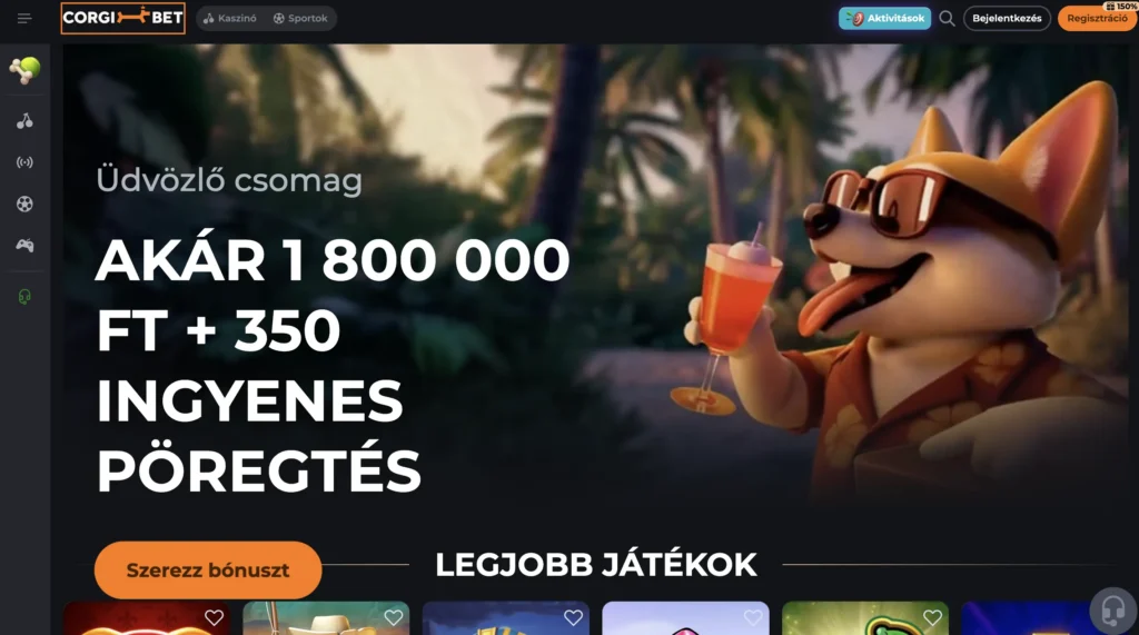 Játssz a corgibet online kaszinóban