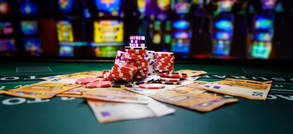 Kaszinó kellékek rulett mellett, paytable és kifizetési táblázat témájához